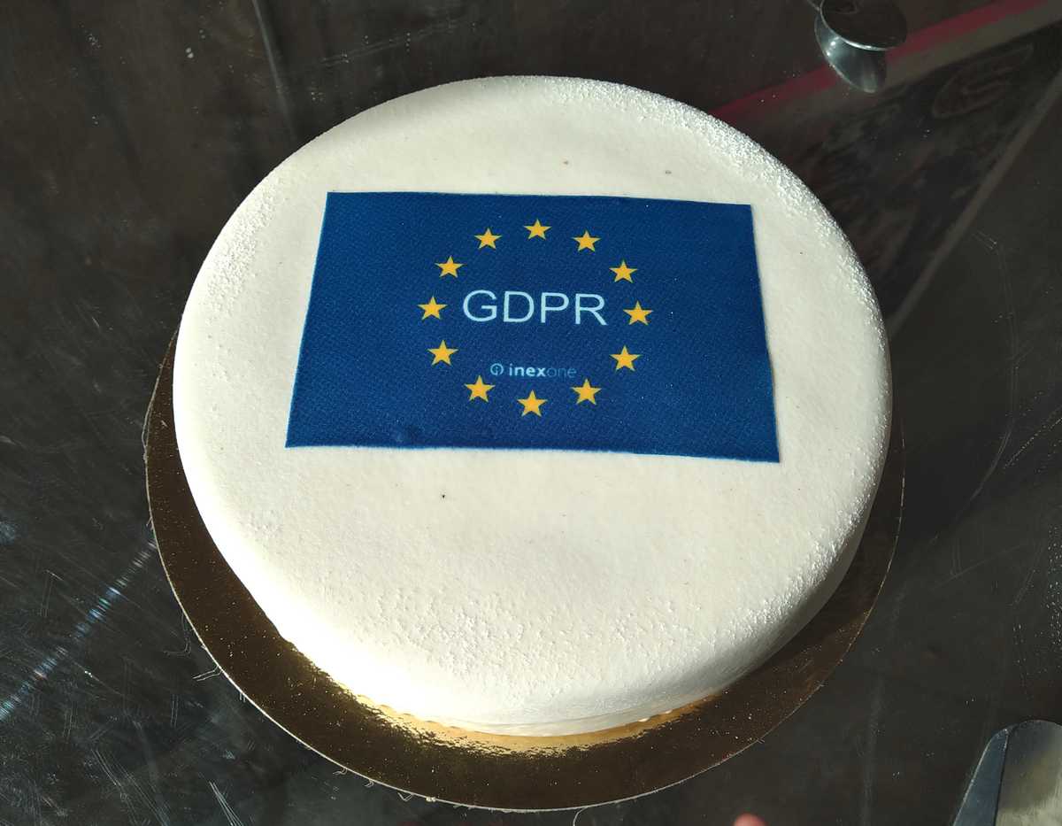 inex one gdpr celebration cake3