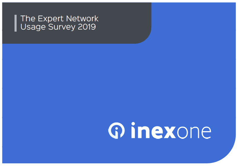 The Expert Network usage survey 2019 from Inex One.